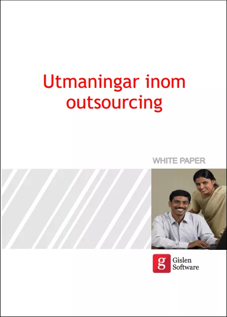 Illustration över de utmaningar man ställs inför vid outsourcing, det finns kulturutmaningar som kan övervinnas